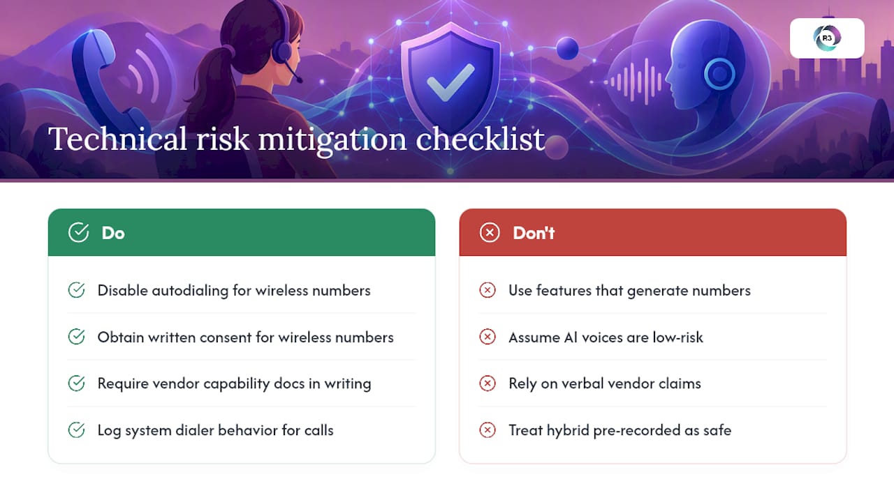 Autodialers, AI Voices, and the Technology Risks Hiding in Your Stack — overview diagram