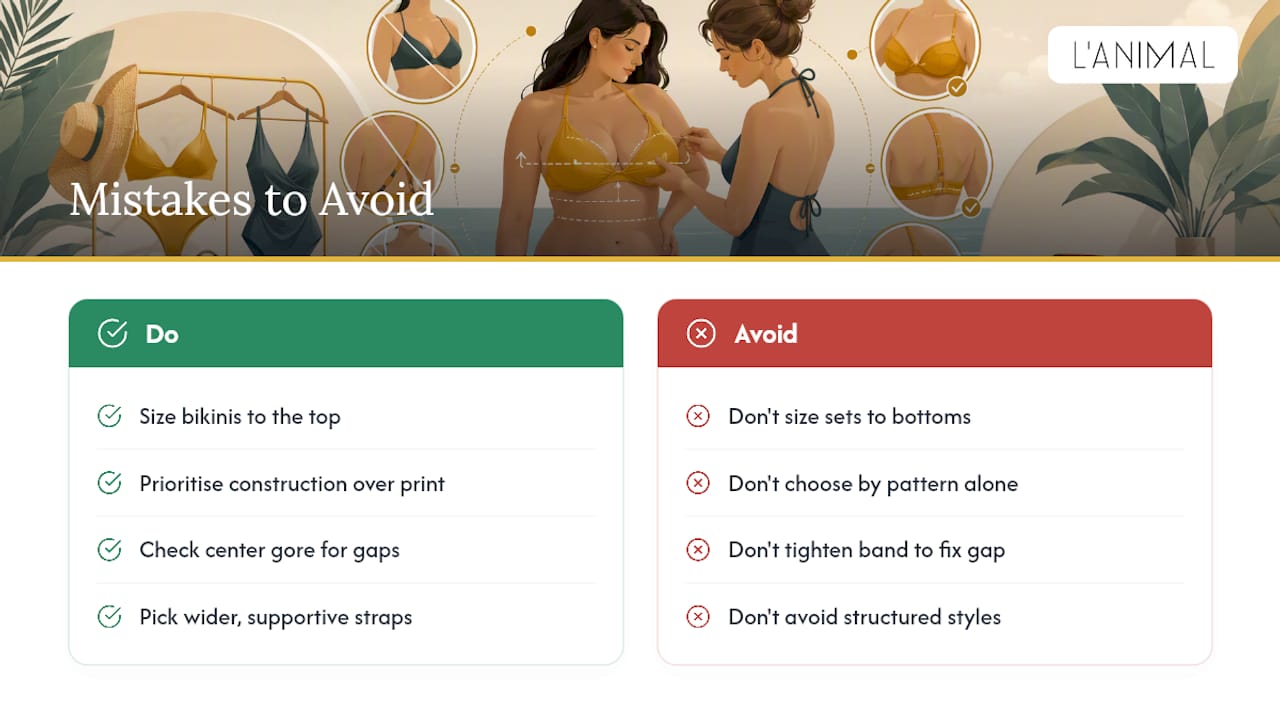Common Style Mistakes to Avoid for Large Busts — overview diagram