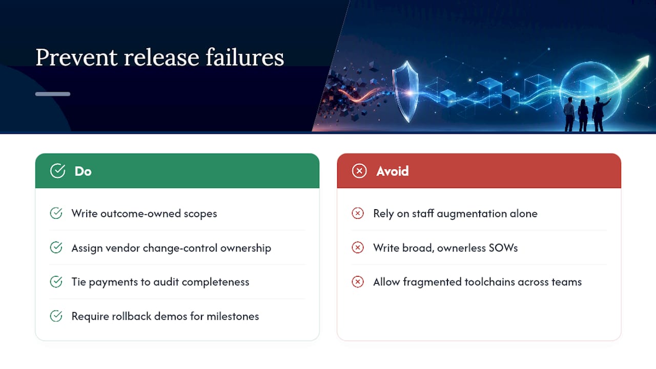 A Practitioner's View on Why Most Release Programs Fail — overview diagram