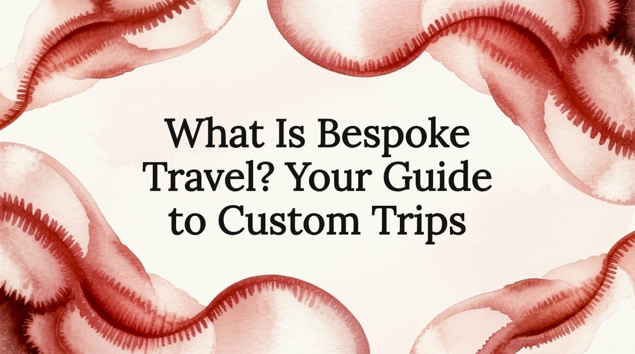 Decorative title card illustration for bespoke travel article