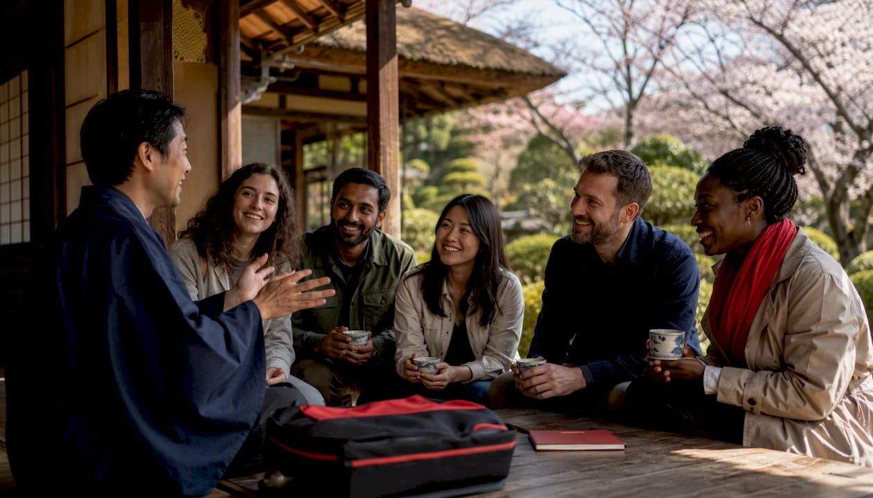 Small-group tour with local host in tatami room