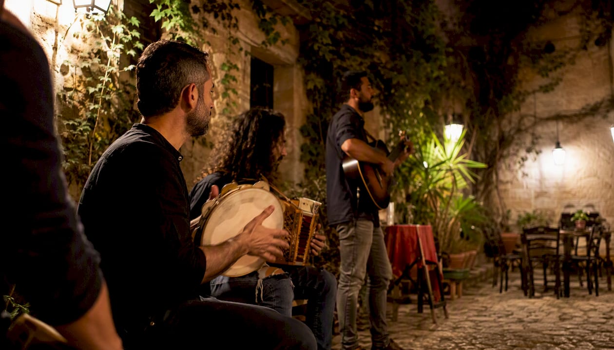 Musicians performing in Sicilian monastery