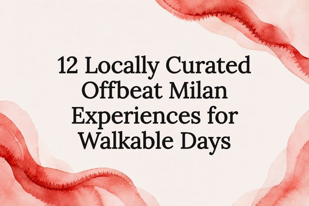 Decorative Milan experiences title card