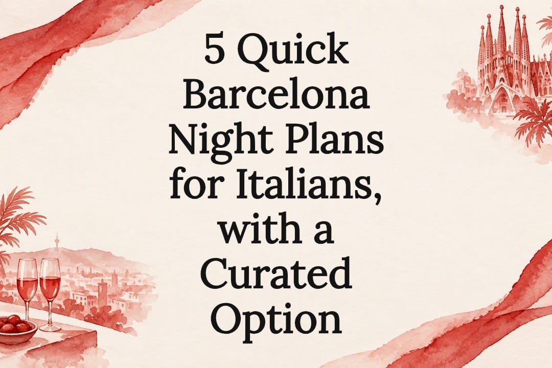 Decorative Barcelona nightlife title card