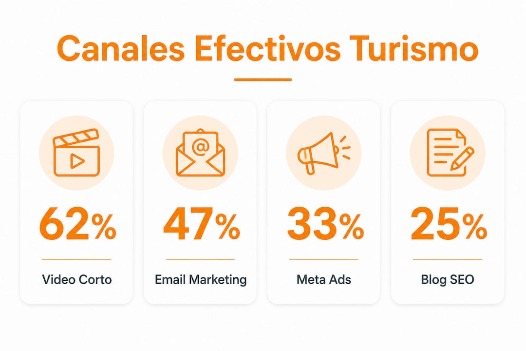 Infografía: los canales turísticos más eficaces según las últimas cifras