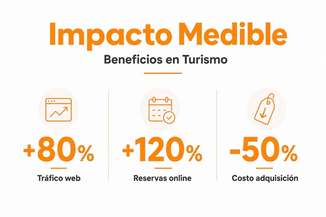 Infografía sobre cómo la publicidad digital está transformando el sector turístico