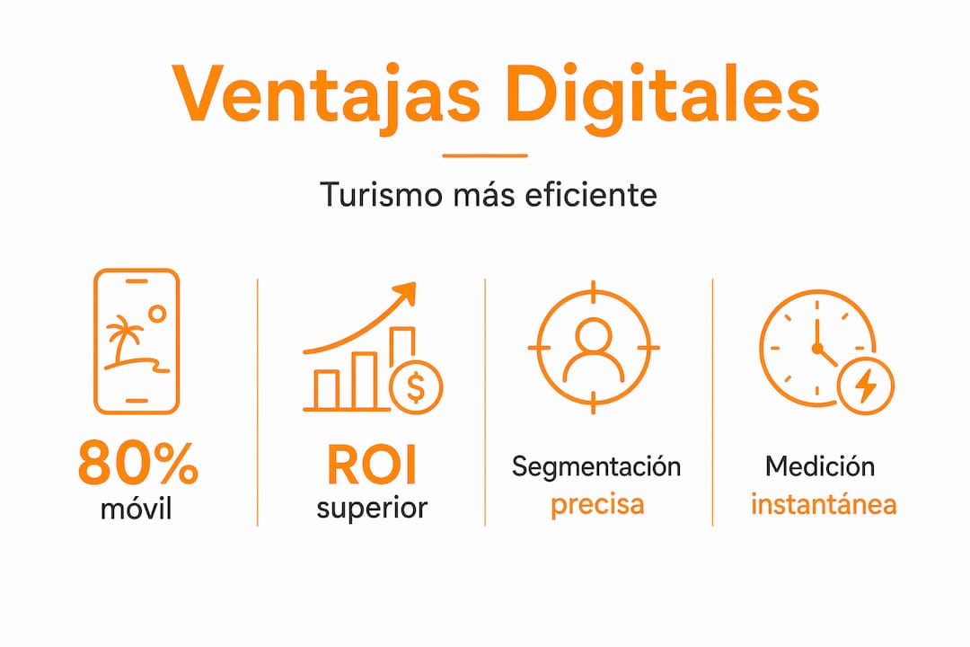 Infografía sobre las principales ventajas de la publicidad digital