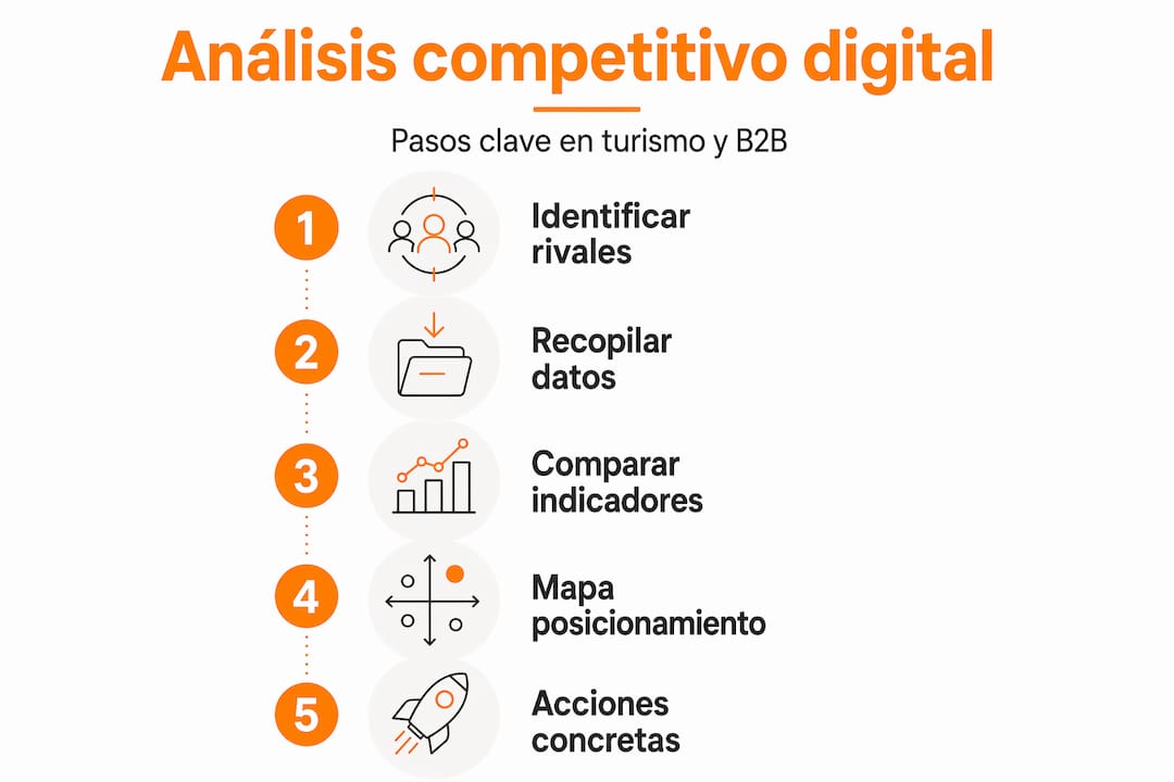 Guía visual para analizar la competencia digital paso a paso