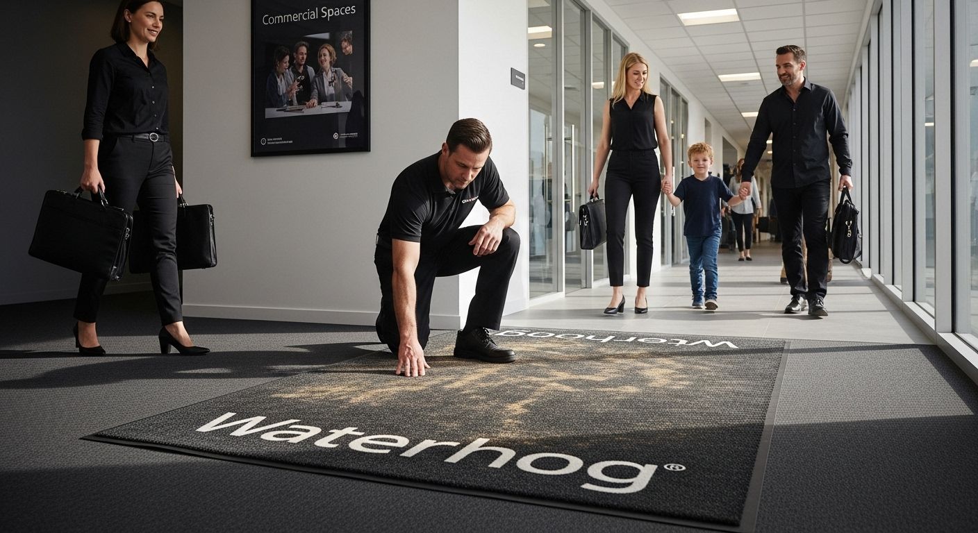 Waterhog mat dirt collection office