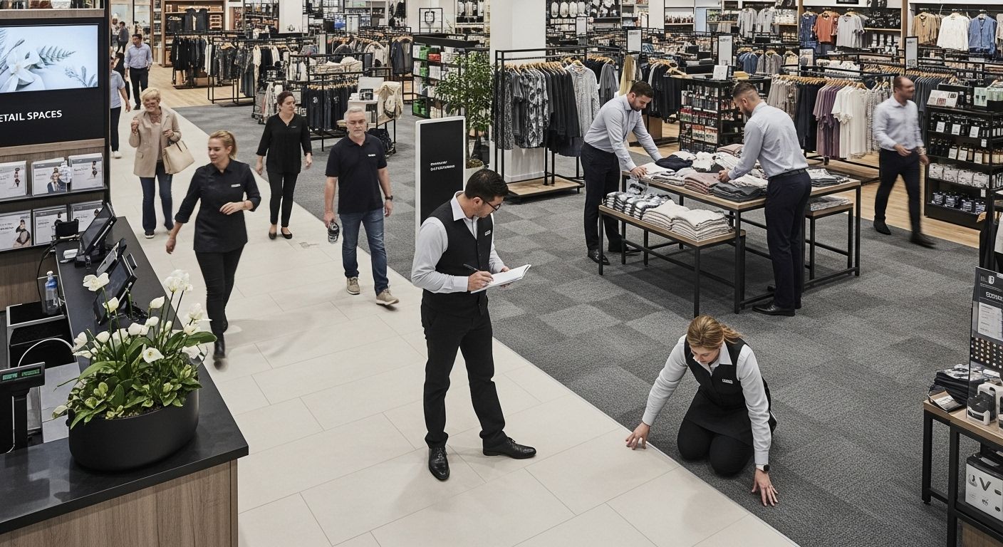 retail flooring high traffic
