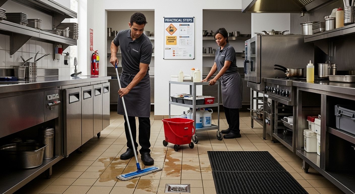 slip resistance floor kitchen