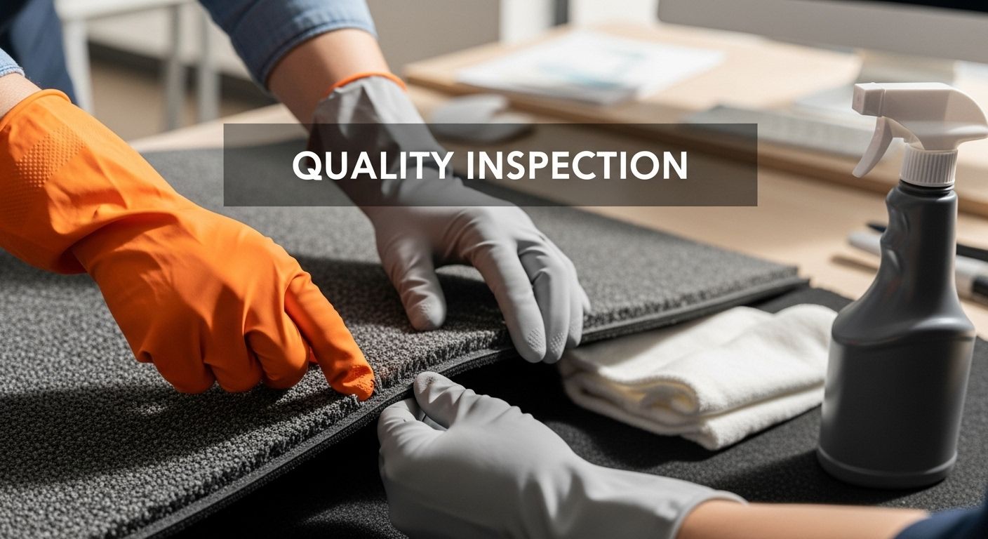 mat cleaning quality inspection