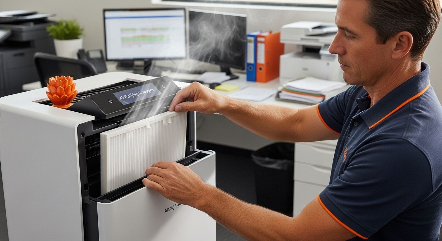 air purifier maintenance office