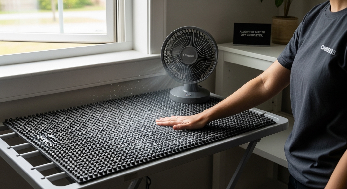 drying waterhog mat