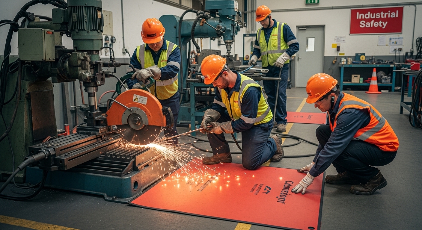fire retardant matting industrial use