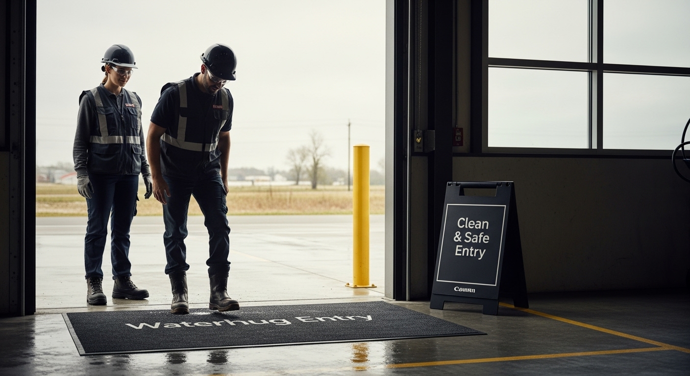 industrial waterhog mat