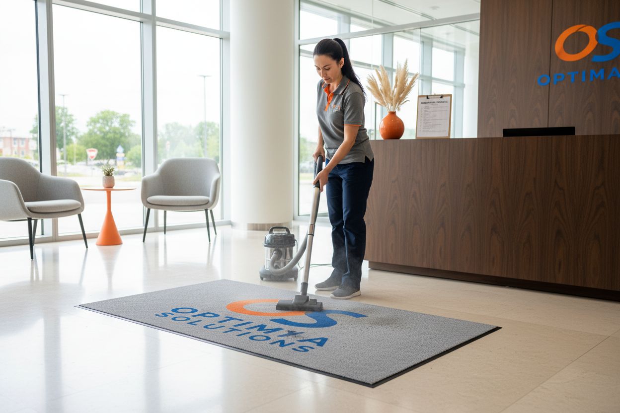 custom logo mat cleaning