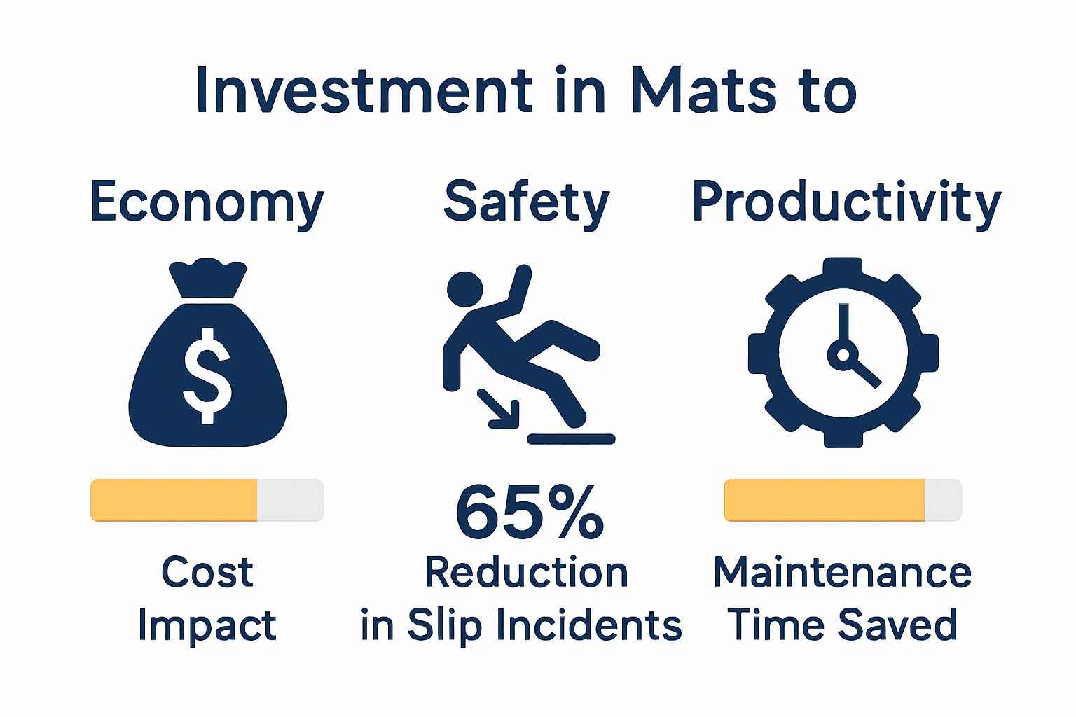 Comparison of costs, safety, and productivity from using mats for wet areas