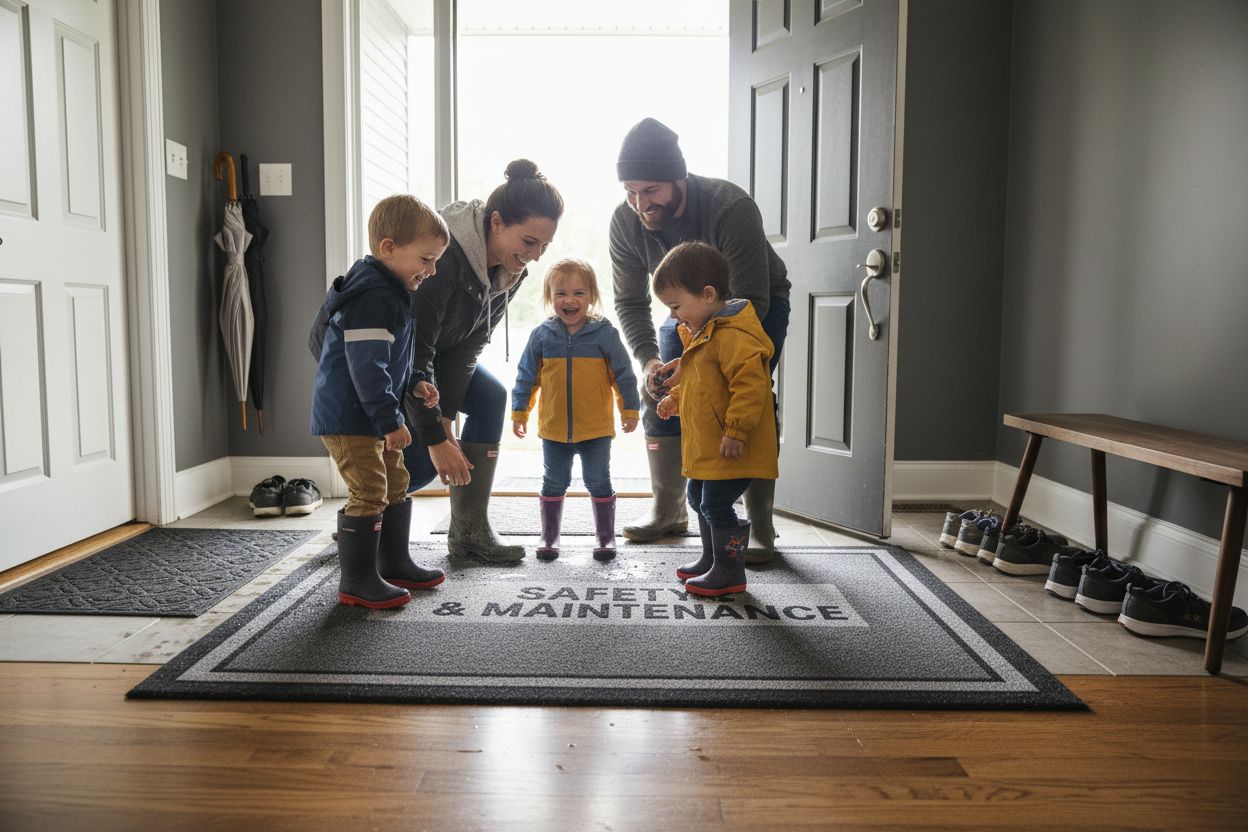 family hallway floor mat