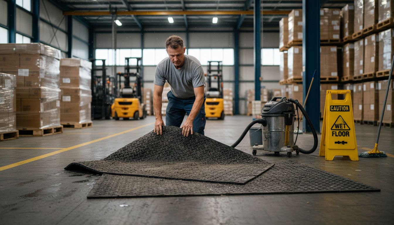 industrial mat cleaning