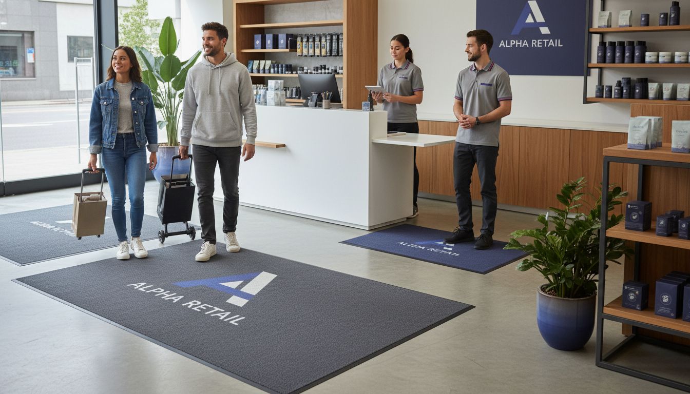 commercial logo mat types