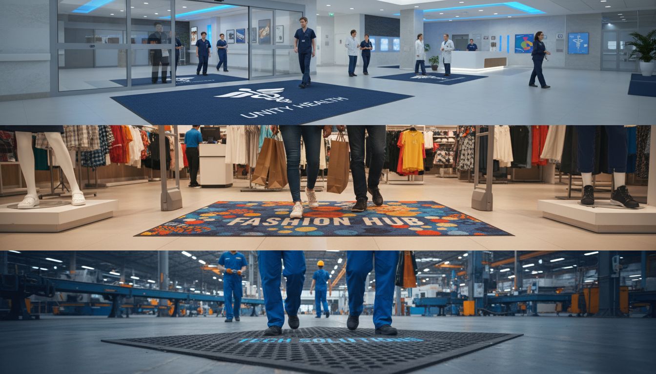 commercial logo mats