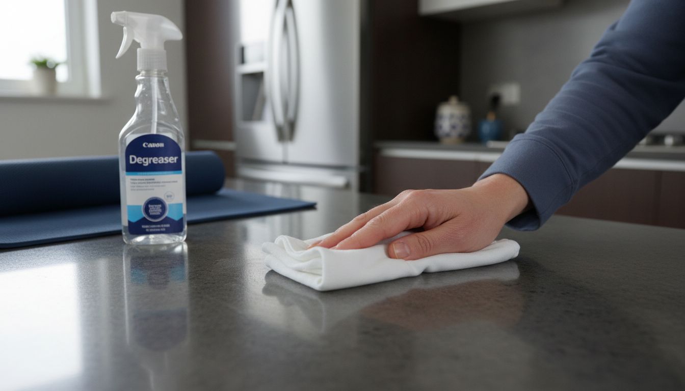 worktop cleaning preparation