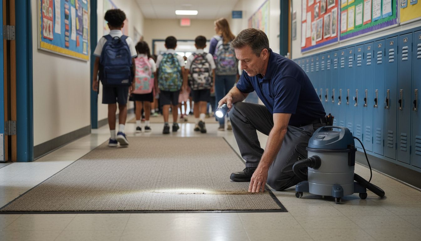 hallway mat maintenance