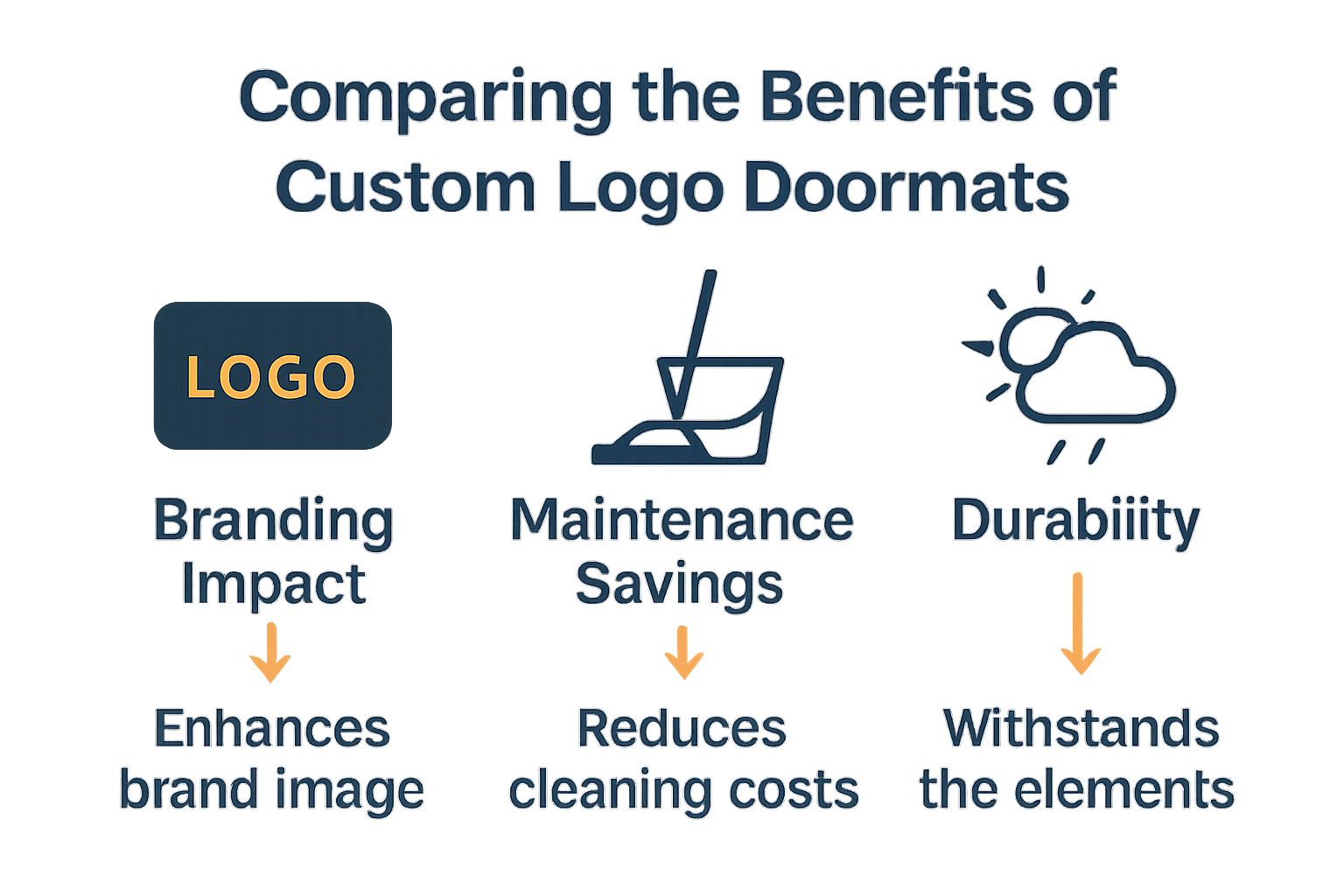 Infographic comparing doormat benefits