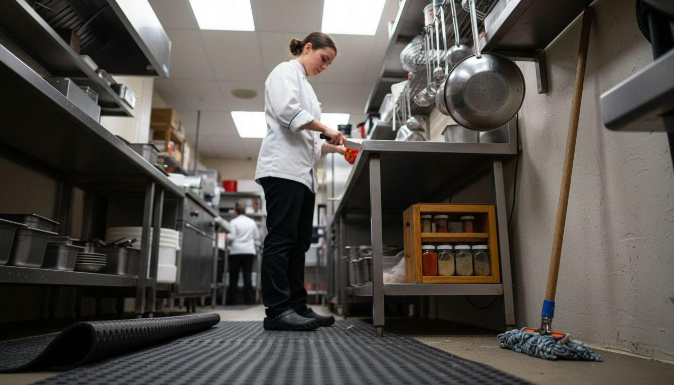 Sous chef on rugged non slip mat