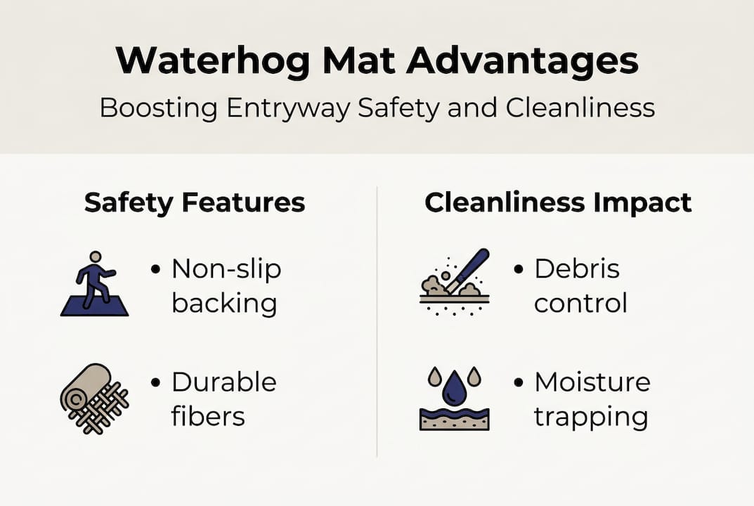Infographic highlights Waterhog mat benefits