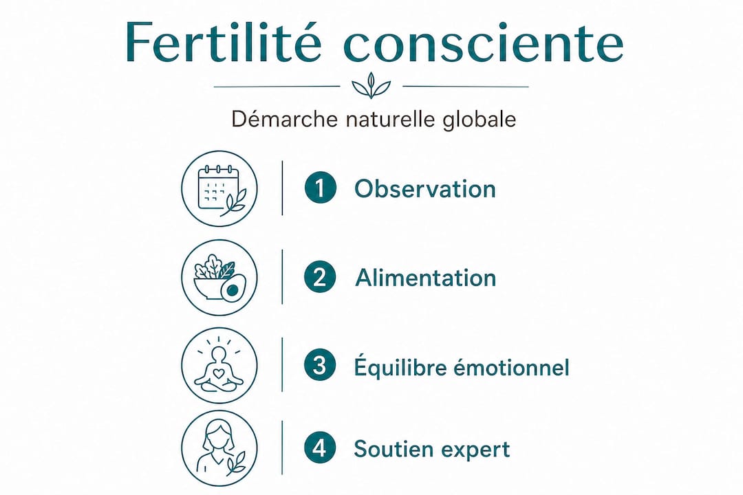 Infographie : adopter une approche globale pour une fertilité en pleine conscience