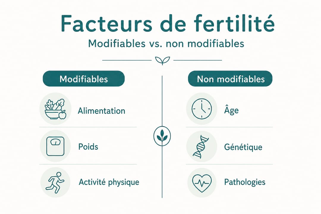 Infographie : les facteurs de fertilité sur lesquels on peut agir… et ceux qu’on ne maîtrise pas