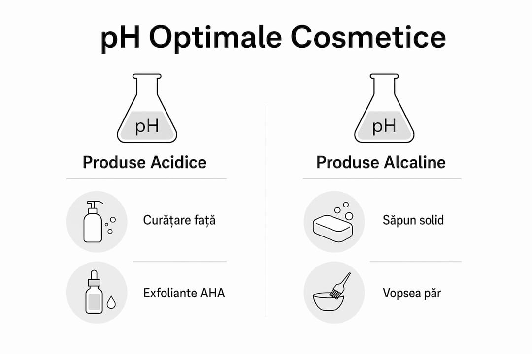 Grafic informativ: care este pH-ul ideal pentru produsele cosmetice