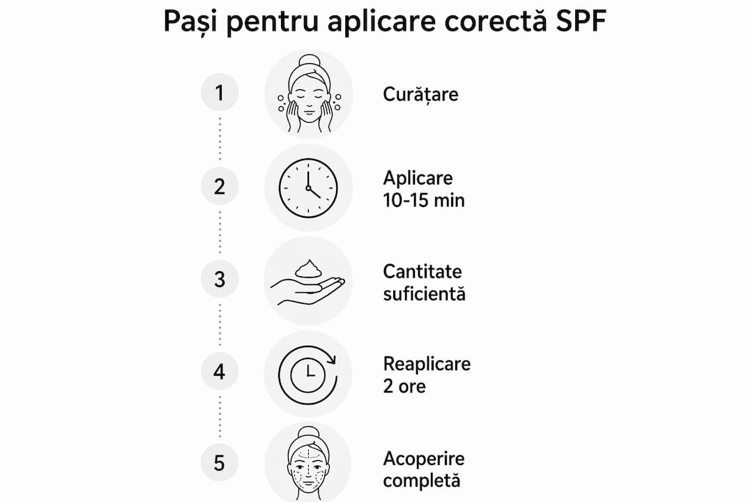 Infografic: Cum să aplici corect crema cu protecție solară