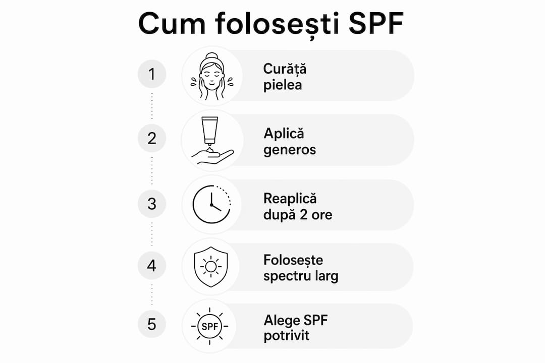 Infografic: cum să folosești corect crema de protecție solară