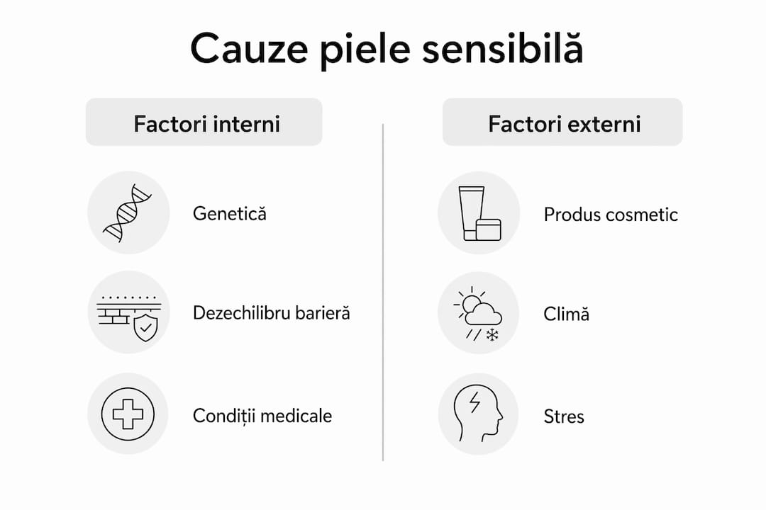 Infografic: care sunt principalele motive pentru care pielea devine sensibilă