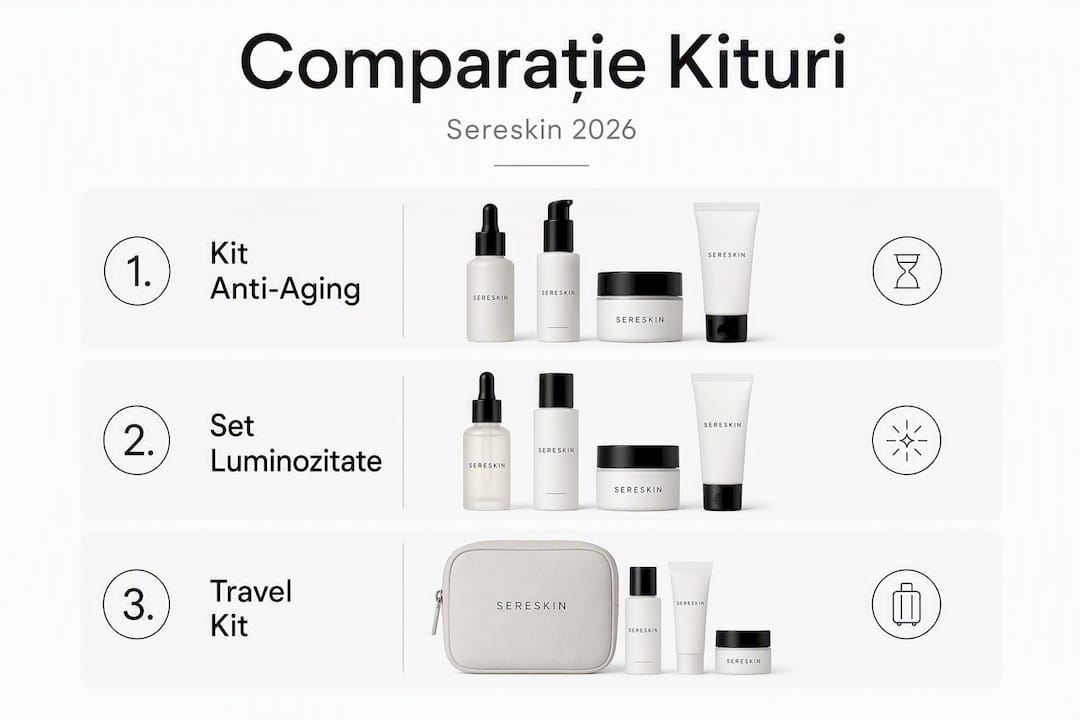 Infografic comparativ: cele mai importante kituri Sereskin pentru 2026
