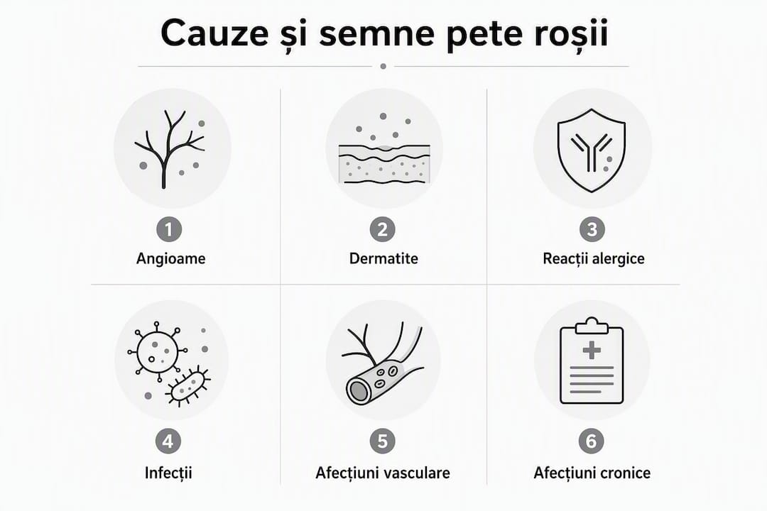 Infografic: de ce apar petele roșii pe piele și cum le recunoaștem