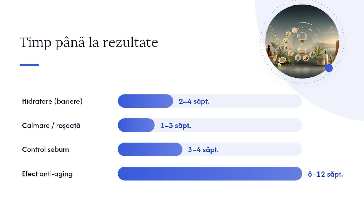 Cum folosești corect produsele naturale și când apar rezultatele — overview diagram