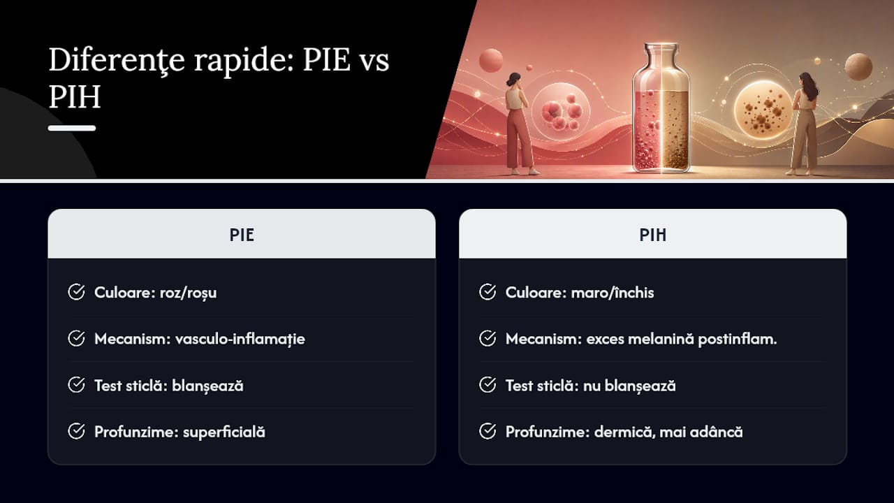 Comparație vizuală între PIE și PIH