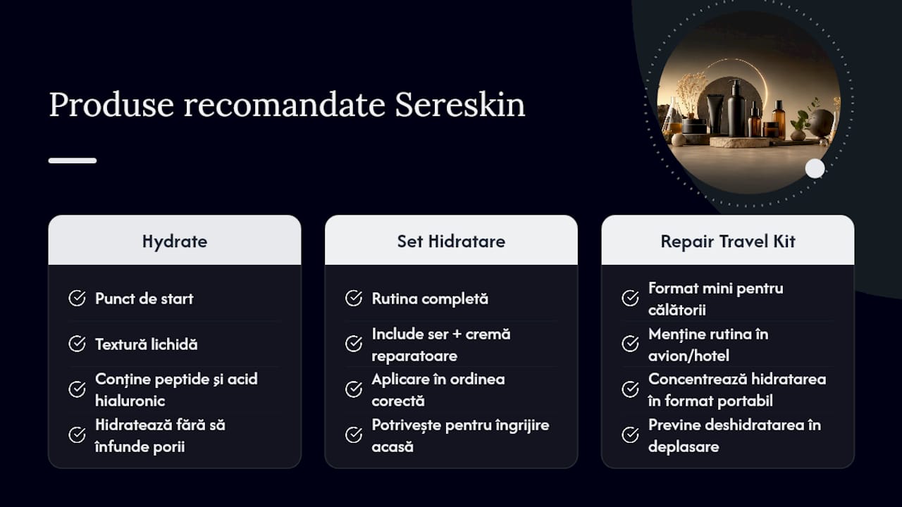 Produsele Sereskin recomandate pentru acest tip de ten — overview diagram