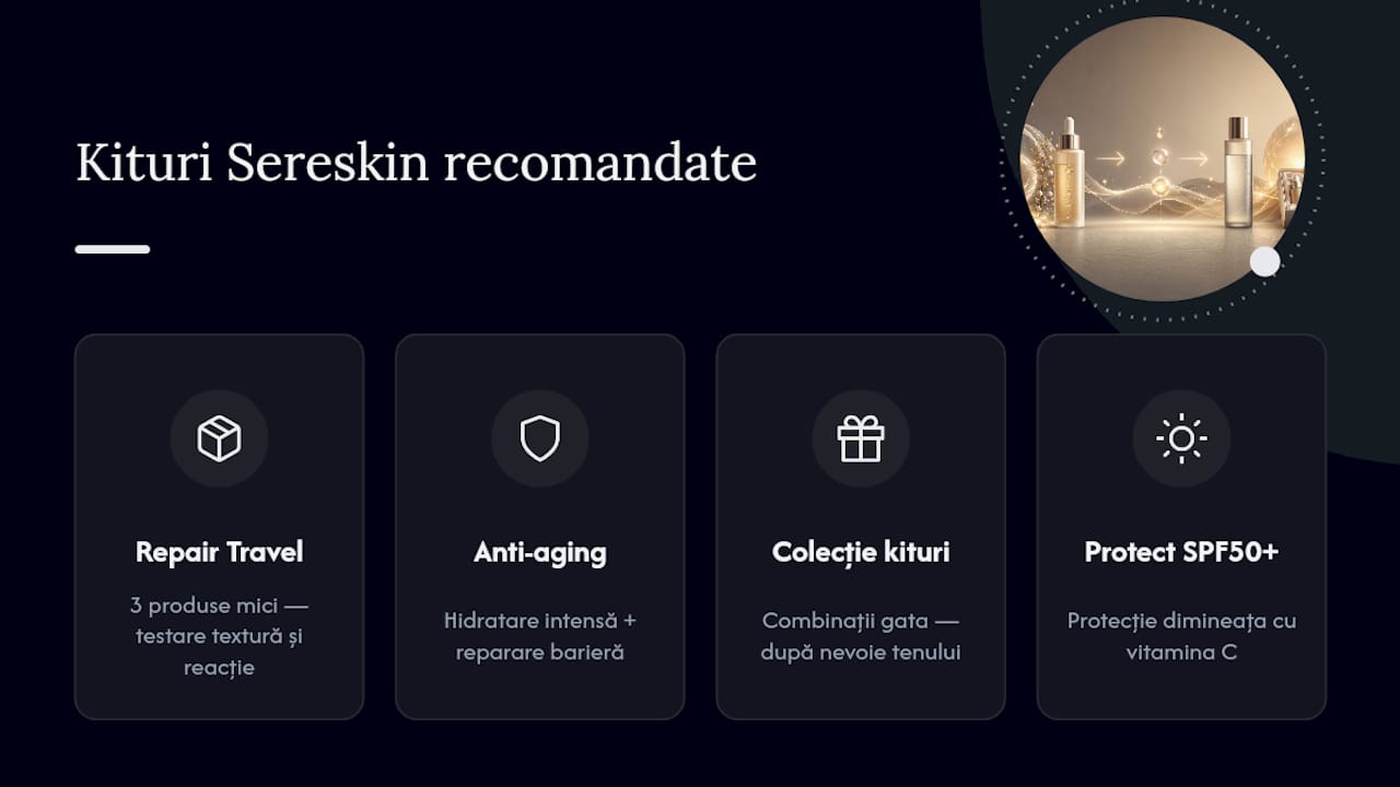 Ce kituri Sereskin te ajută să pui în practică rutina — overview diagram