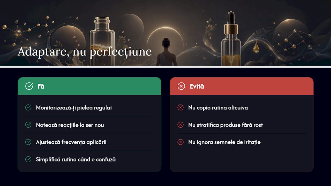 Concluzie: adaptare, nu perfecțiune — overview diagram