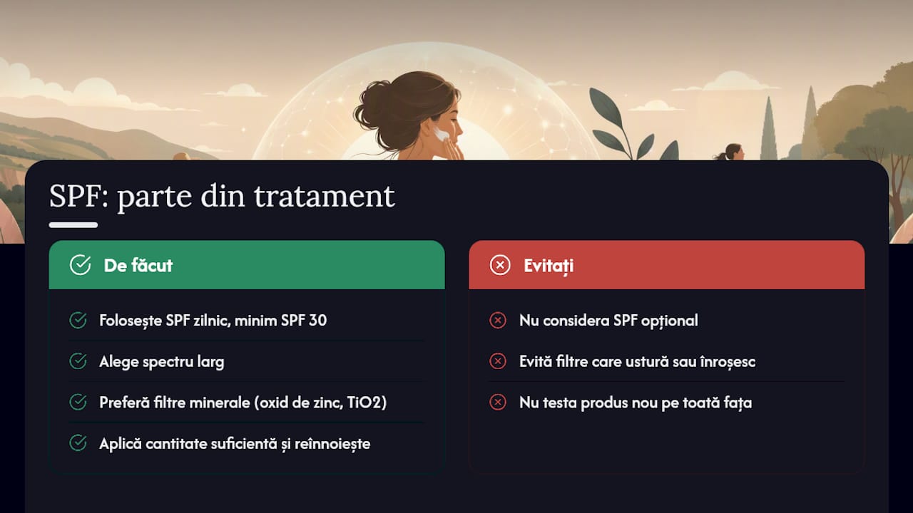 De ce SPF-ul zilnic este parte din tratament, nu un accesoriu — overview diagram