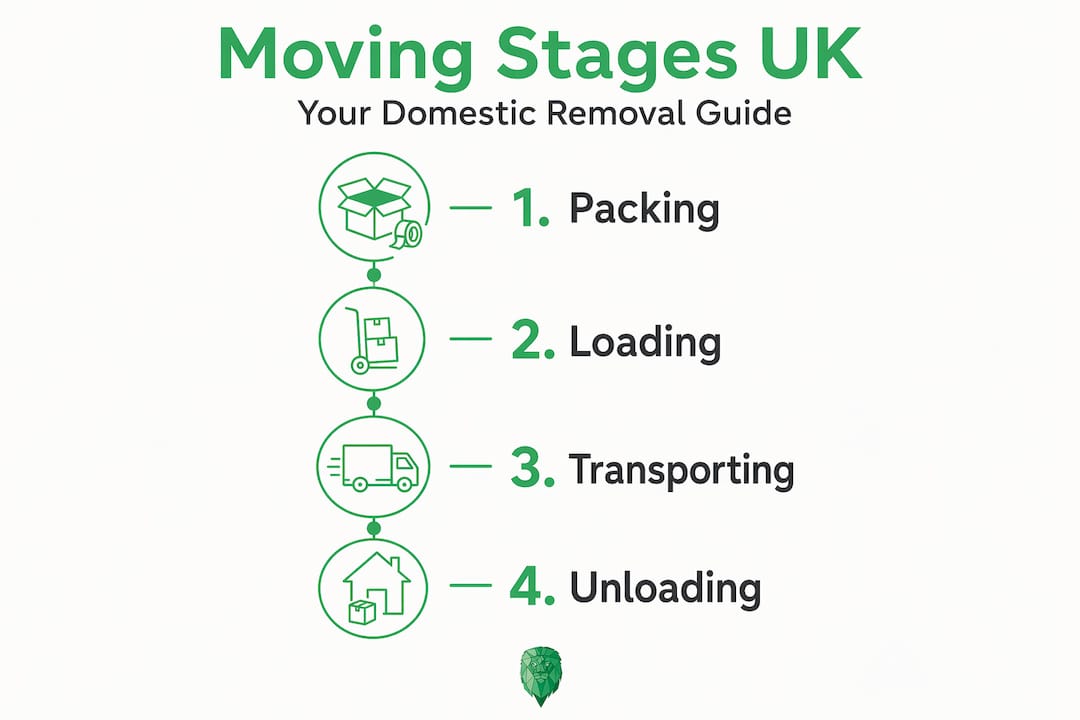 Infographic showing UK removal process stages