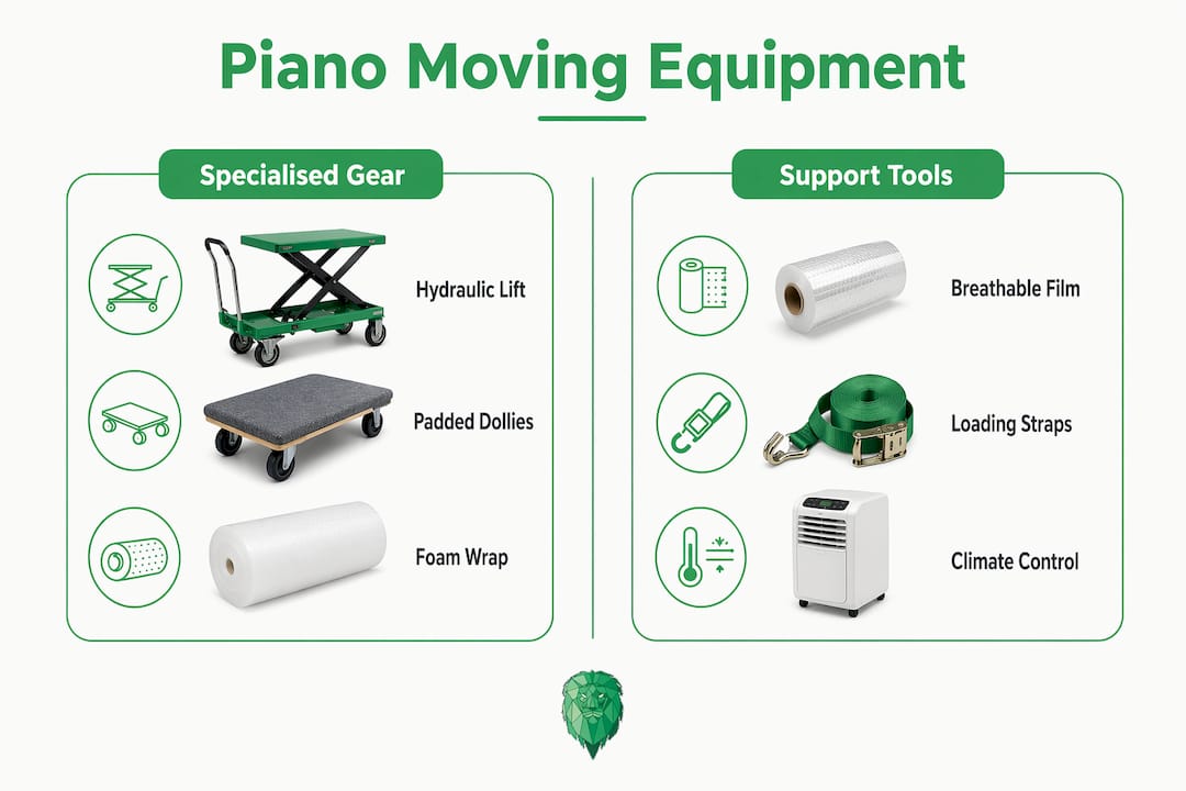 Infographic comparing piano removal equipment categories