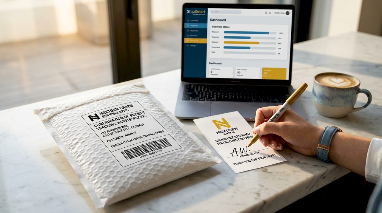 Signing signature confirmation for shipment