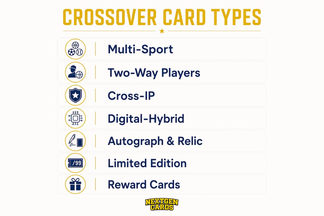 Infographic of crossover sport card types flowchart