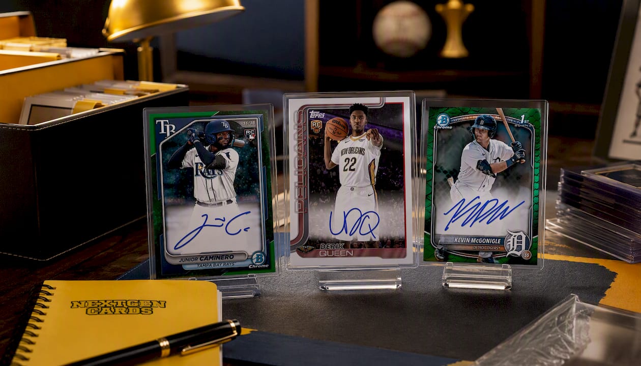 2024 Junior Caminero - Topps Bowman Chrome Green Signature Rookie RC Rare Redemption Card (Free Shipping)
